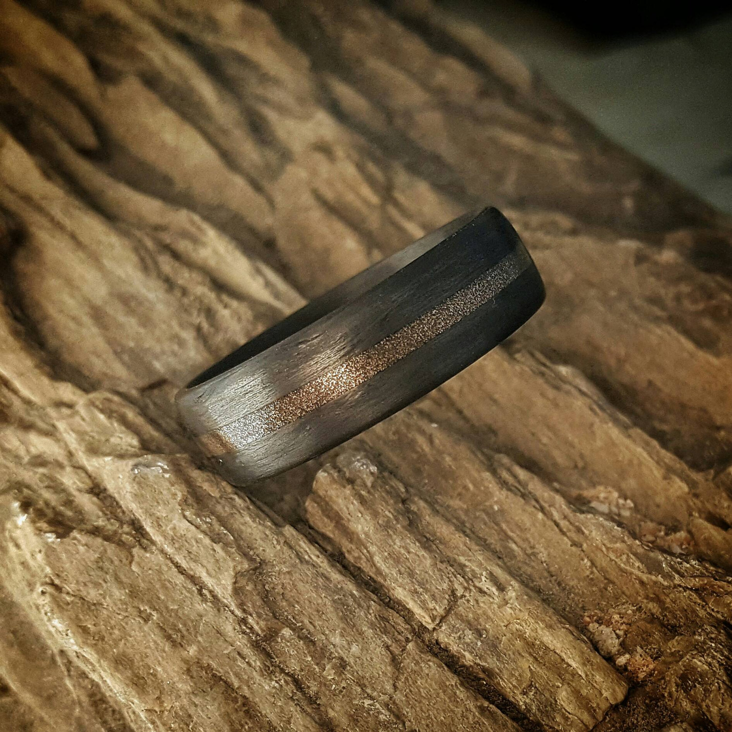custom made carbon fiber ring for your wedding