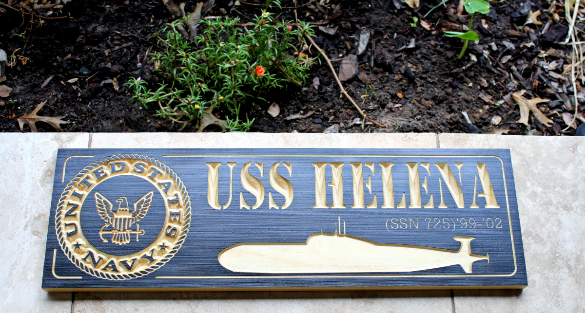 USS HELENA SIGN