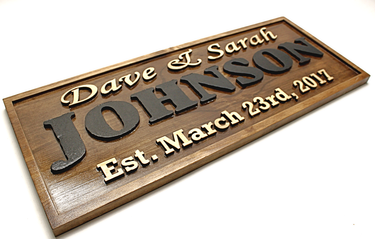  Carved Custom Wooden Sign