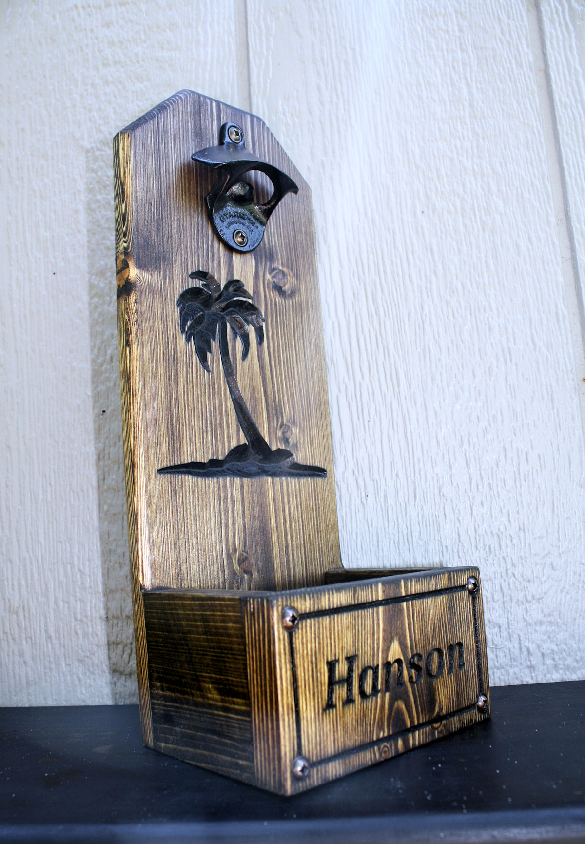 palm tree beer bottle opener