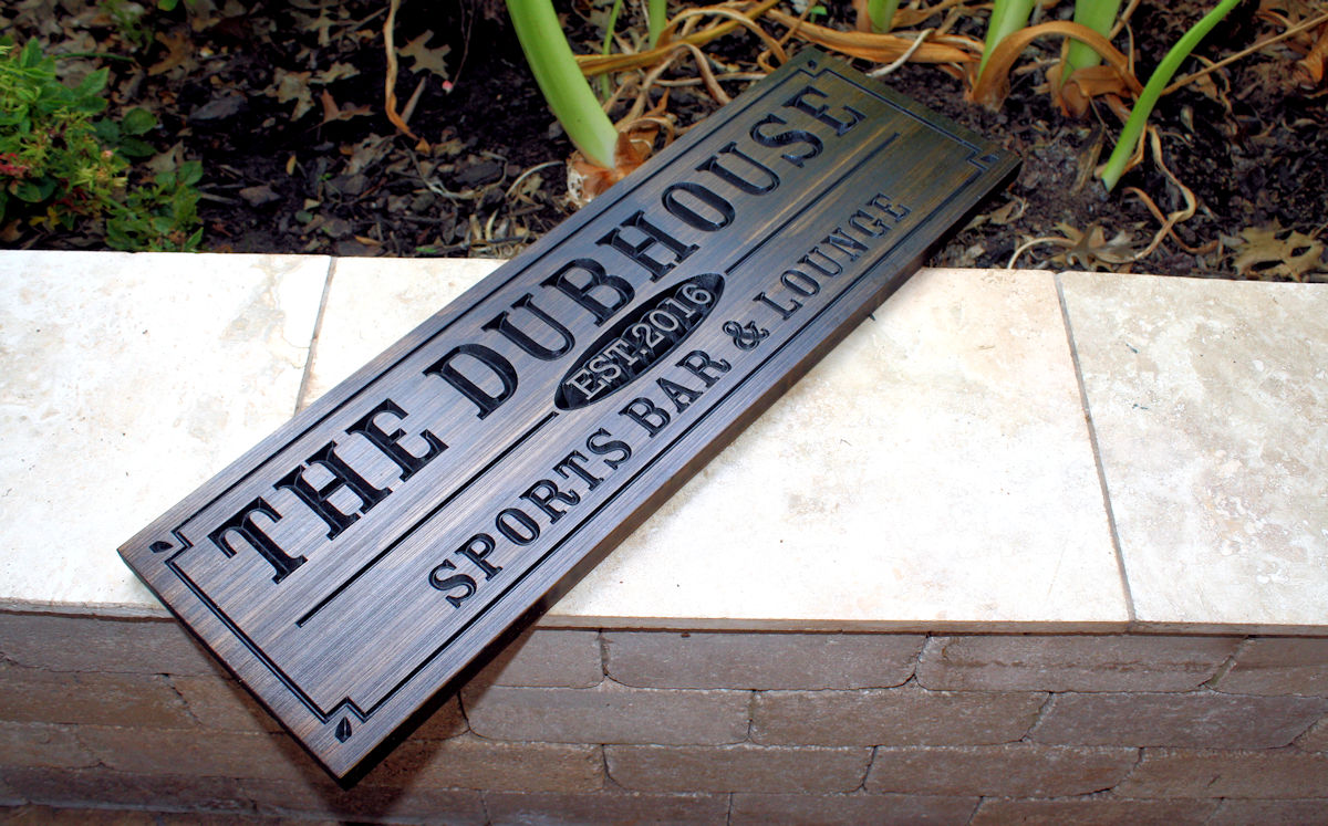 personalized wooden home bar sign