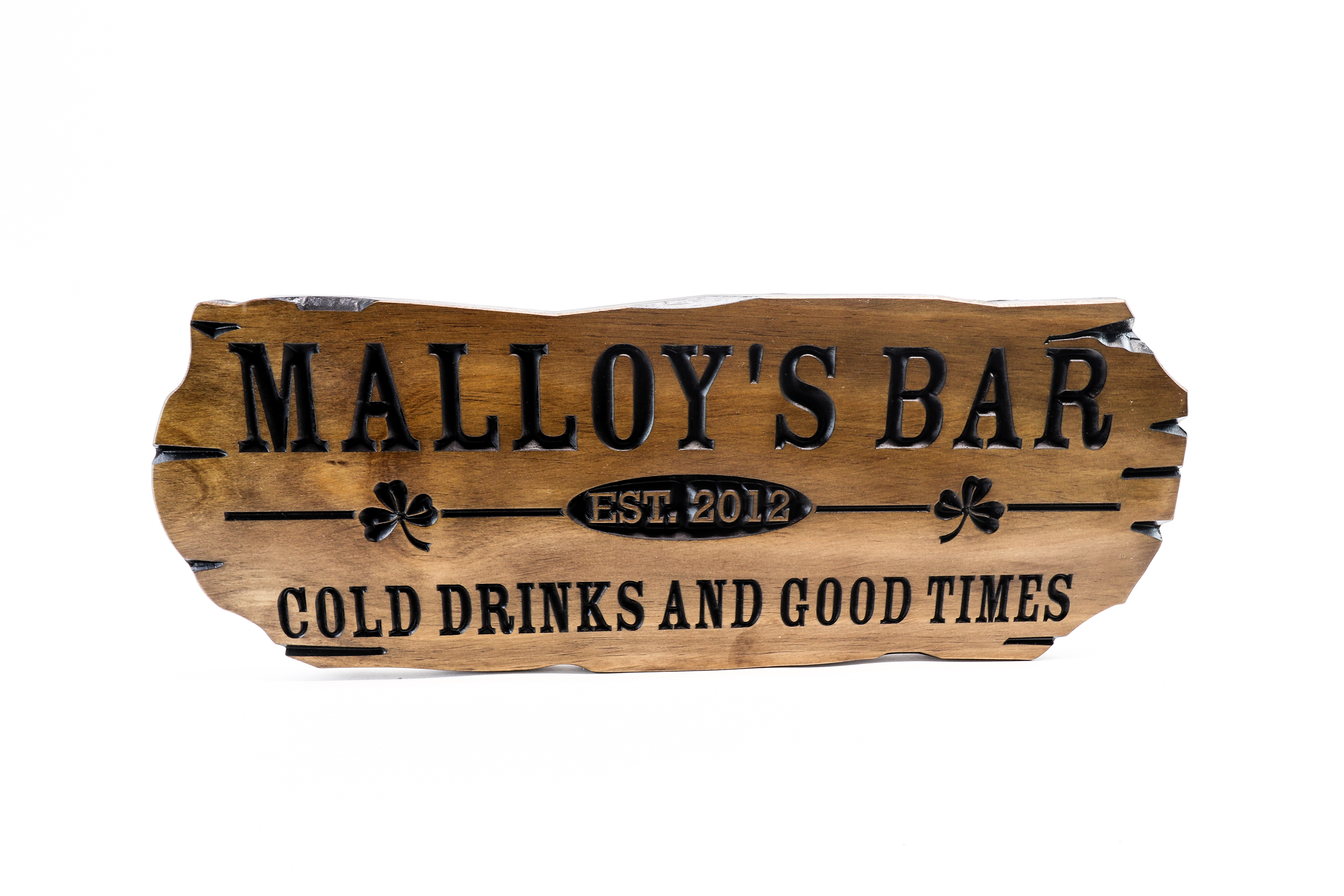 Home Bar sign with live edge 