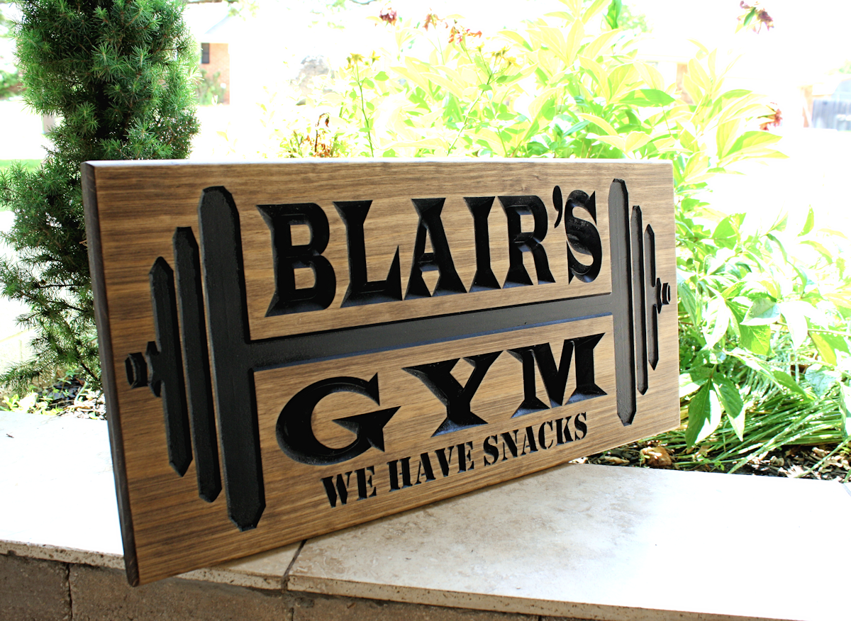 personalized gym signs