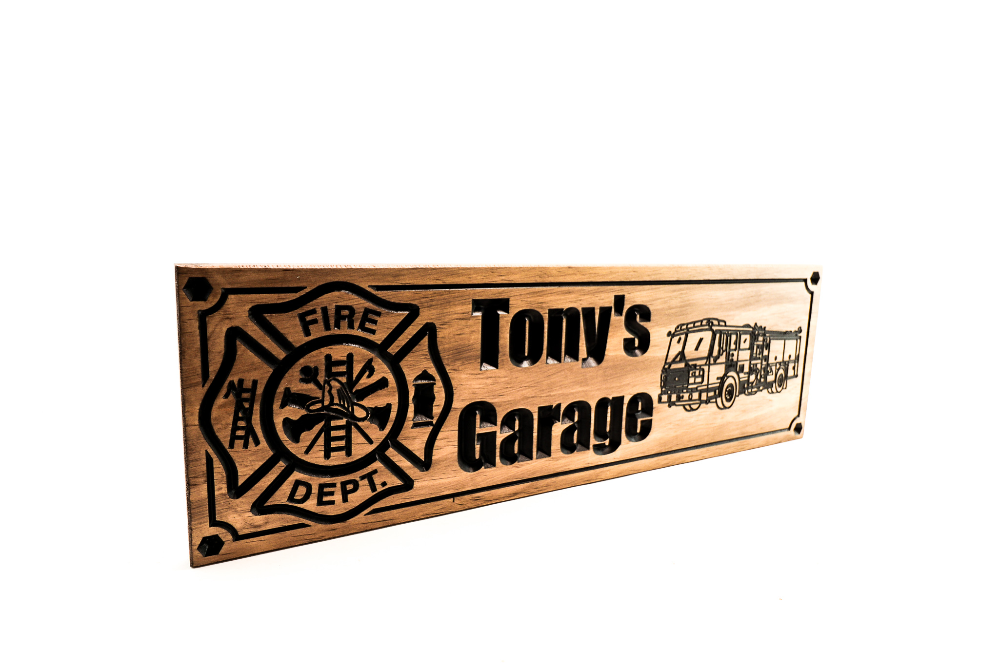 Firefigher / Firestation wooden plaque