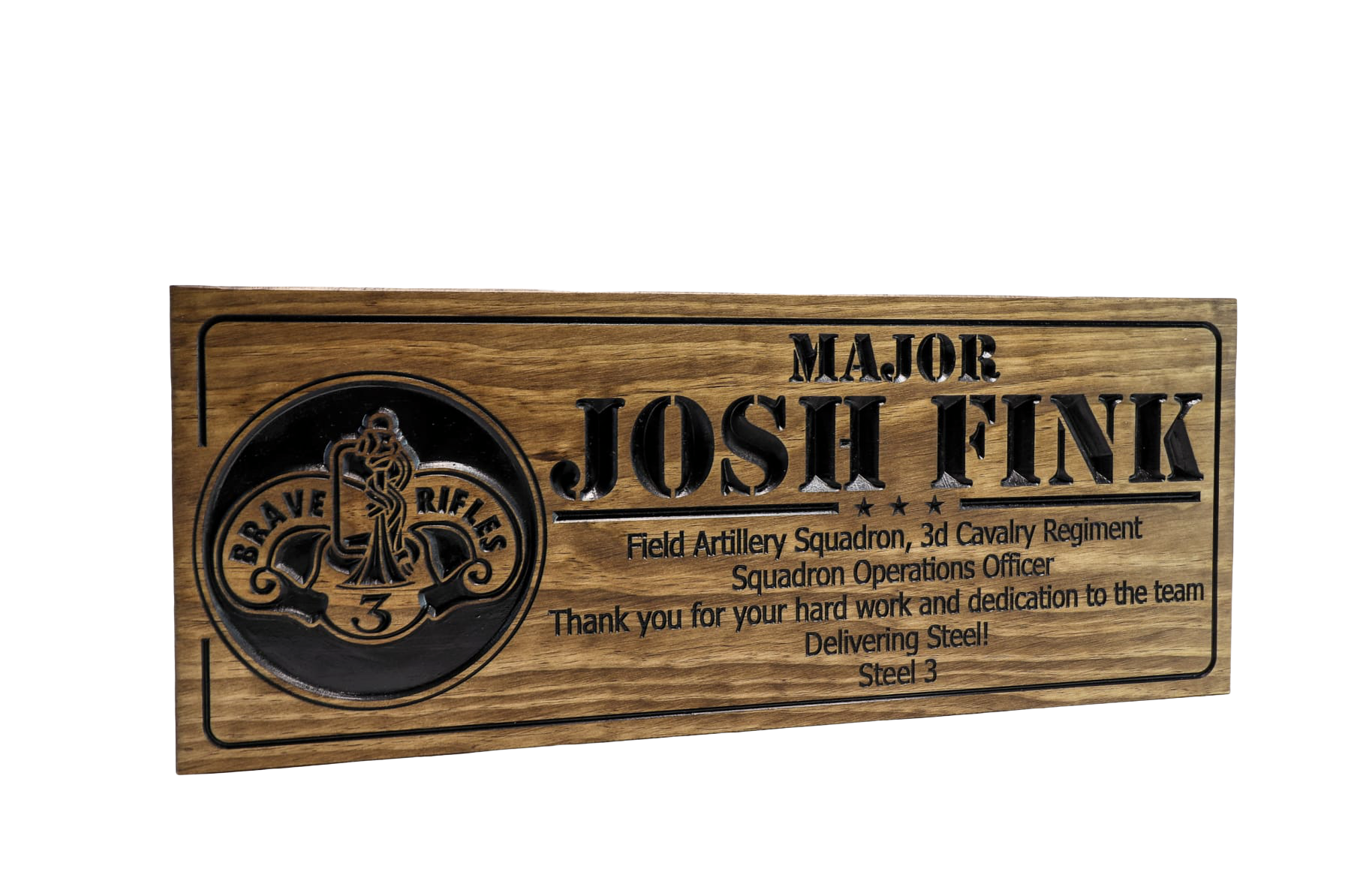 Field Artillery Squadron - Operations Officer custom wooden sign