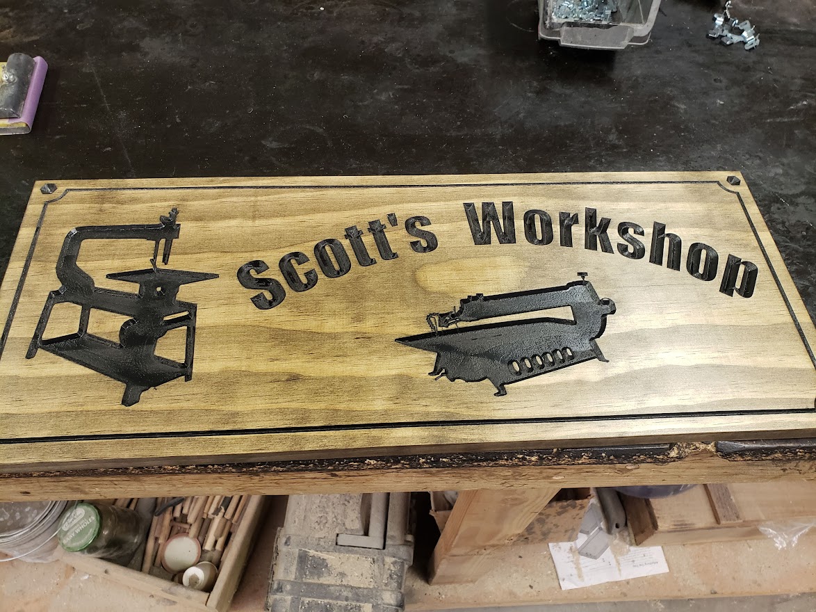 Workshop - Tool shed  - Garage shop wood sign